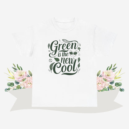 Green Is The New Cool Cotton Crew Neck Tshirt