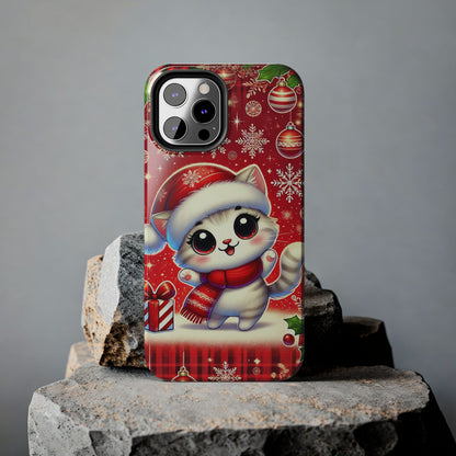 Merry Meows Wireless Charging Support Tough Case
