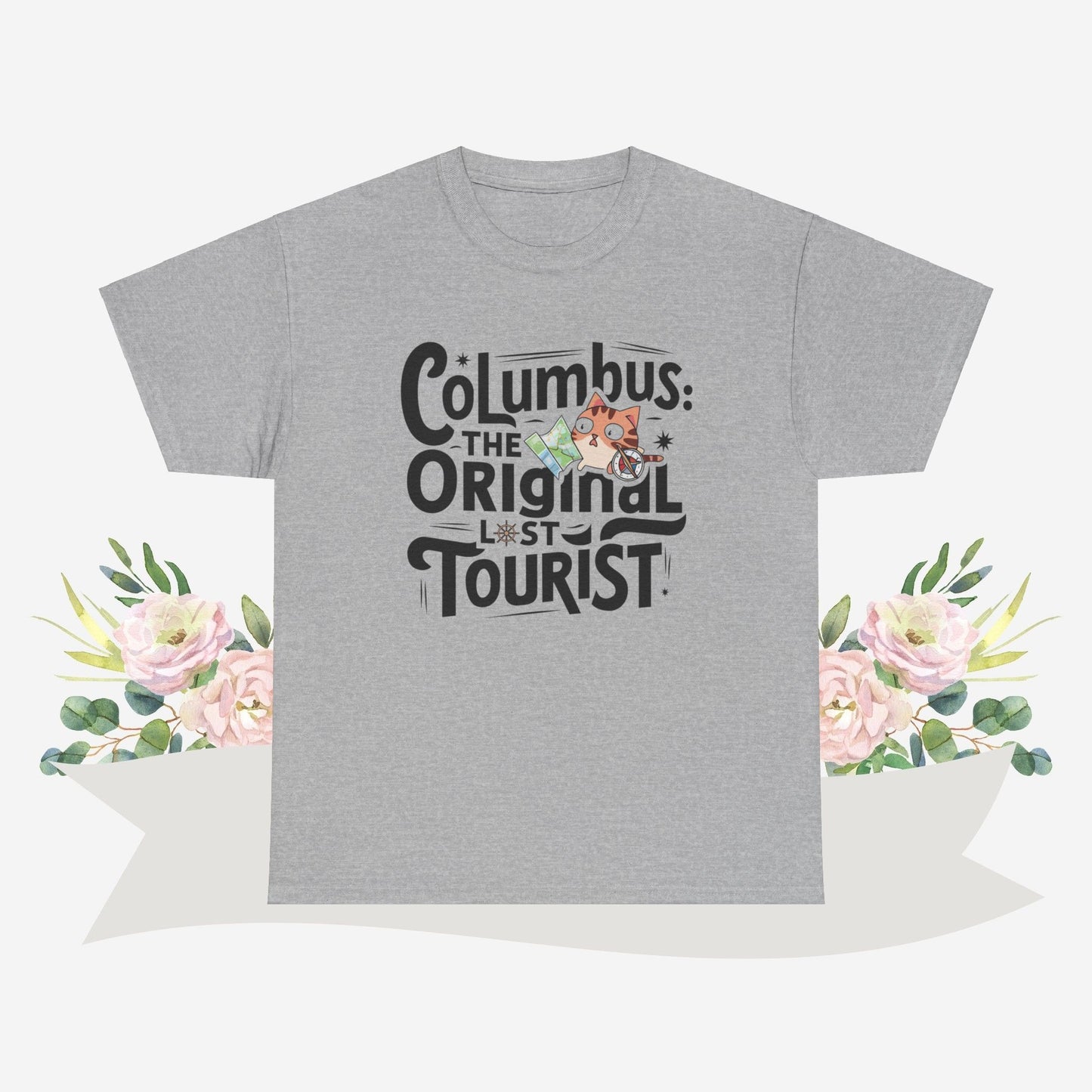 Columbus The Original Lost Tourist Cotton Tshirt