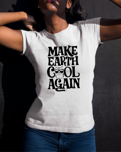 Make Earth Cool Again Cotton Tshirt