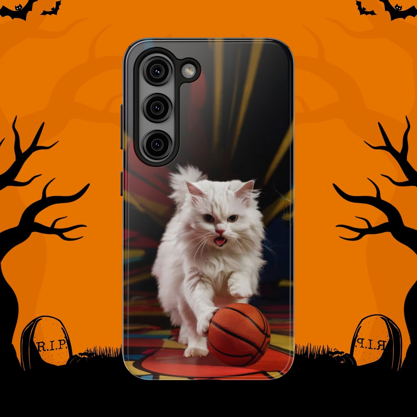 Alley-Oop Meow Wireless Charging Support Tough Case.