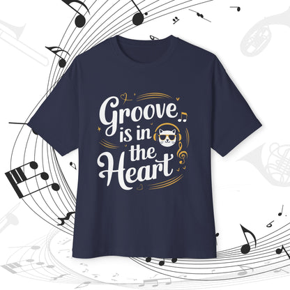 Not Groove In The Heart Unisex Music Oversized Boxy Tee