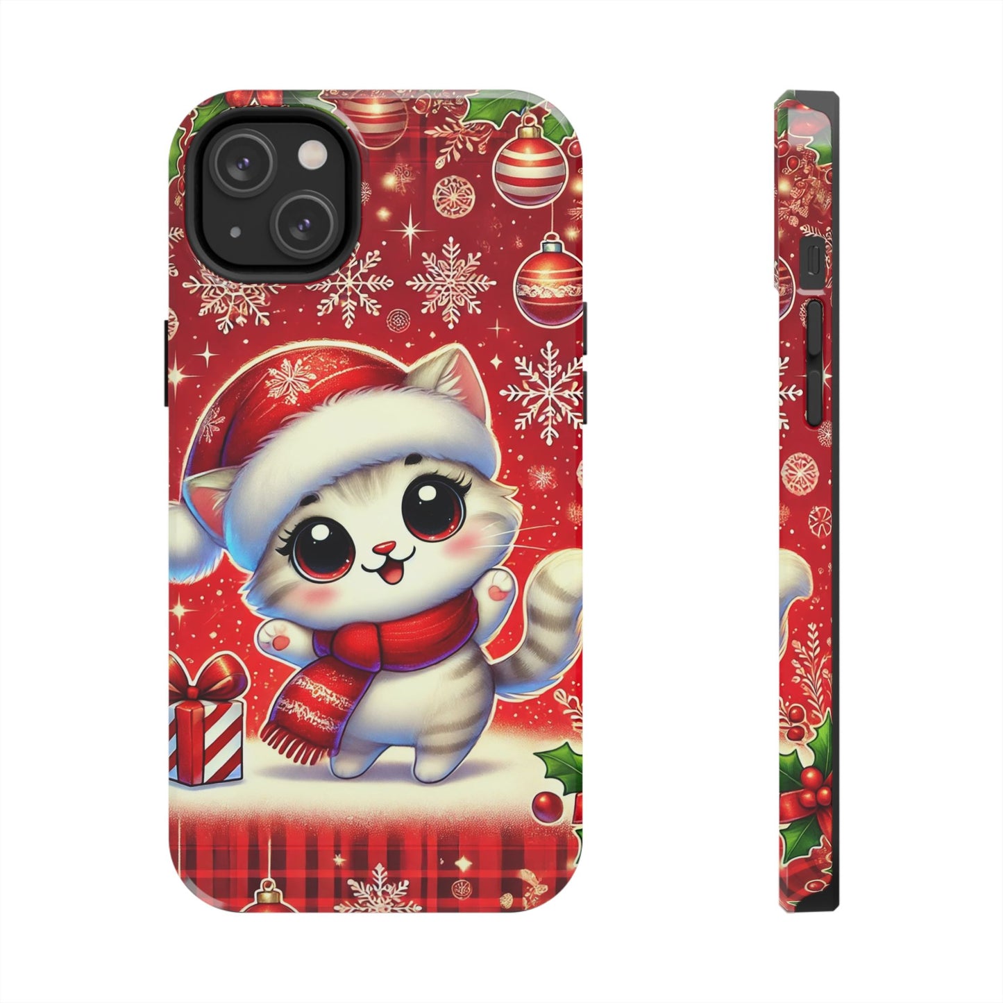 Merry Meows Wireless Charging Support Tough Case