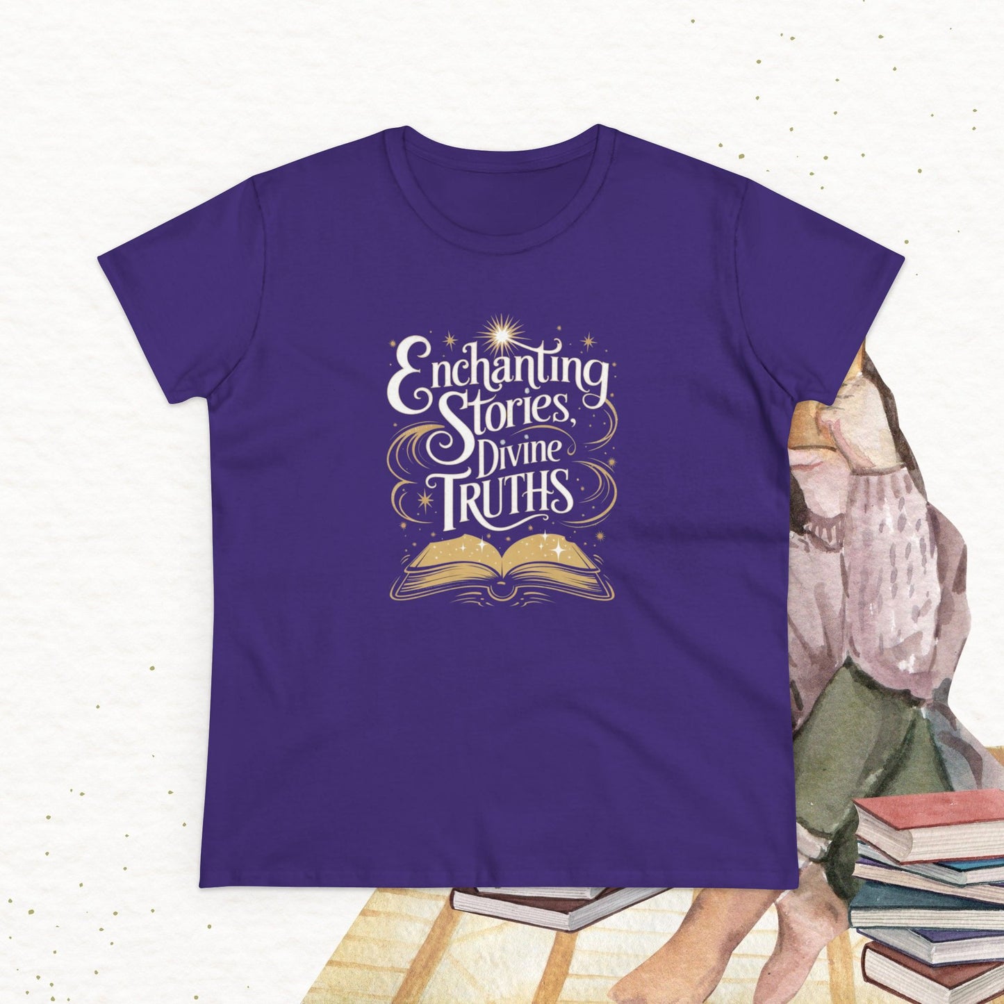 Spiritual Saga Women Cotton Tshirt