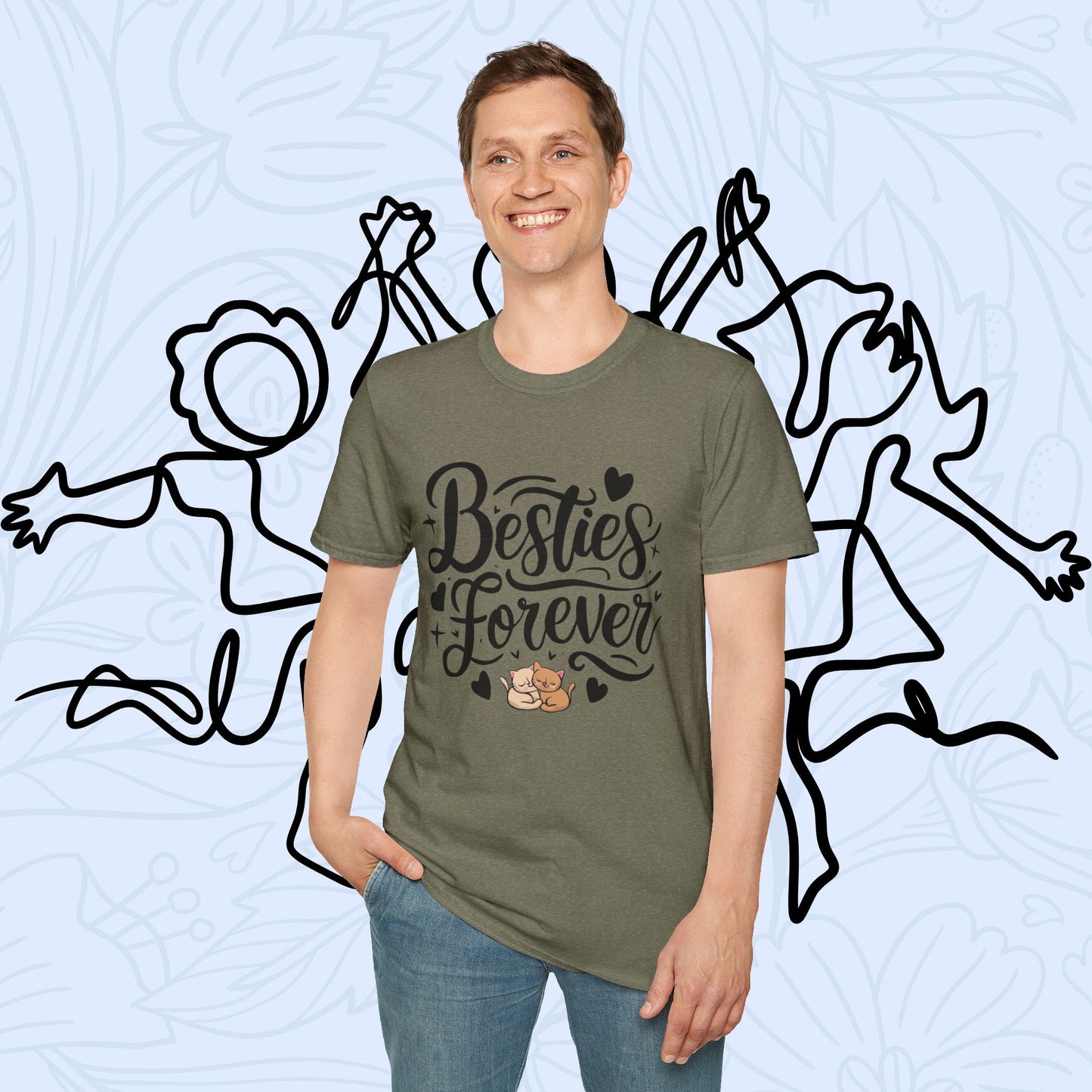 Besties Forever Cotton T-Shirt