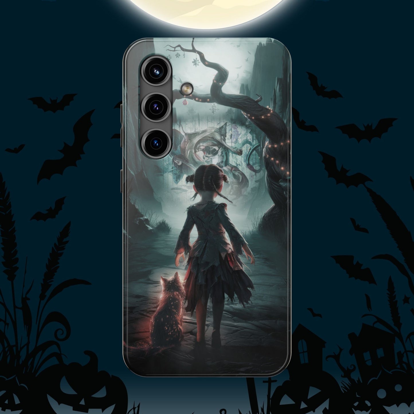 Feline Festivities Wireless Charging Support Tough Case.