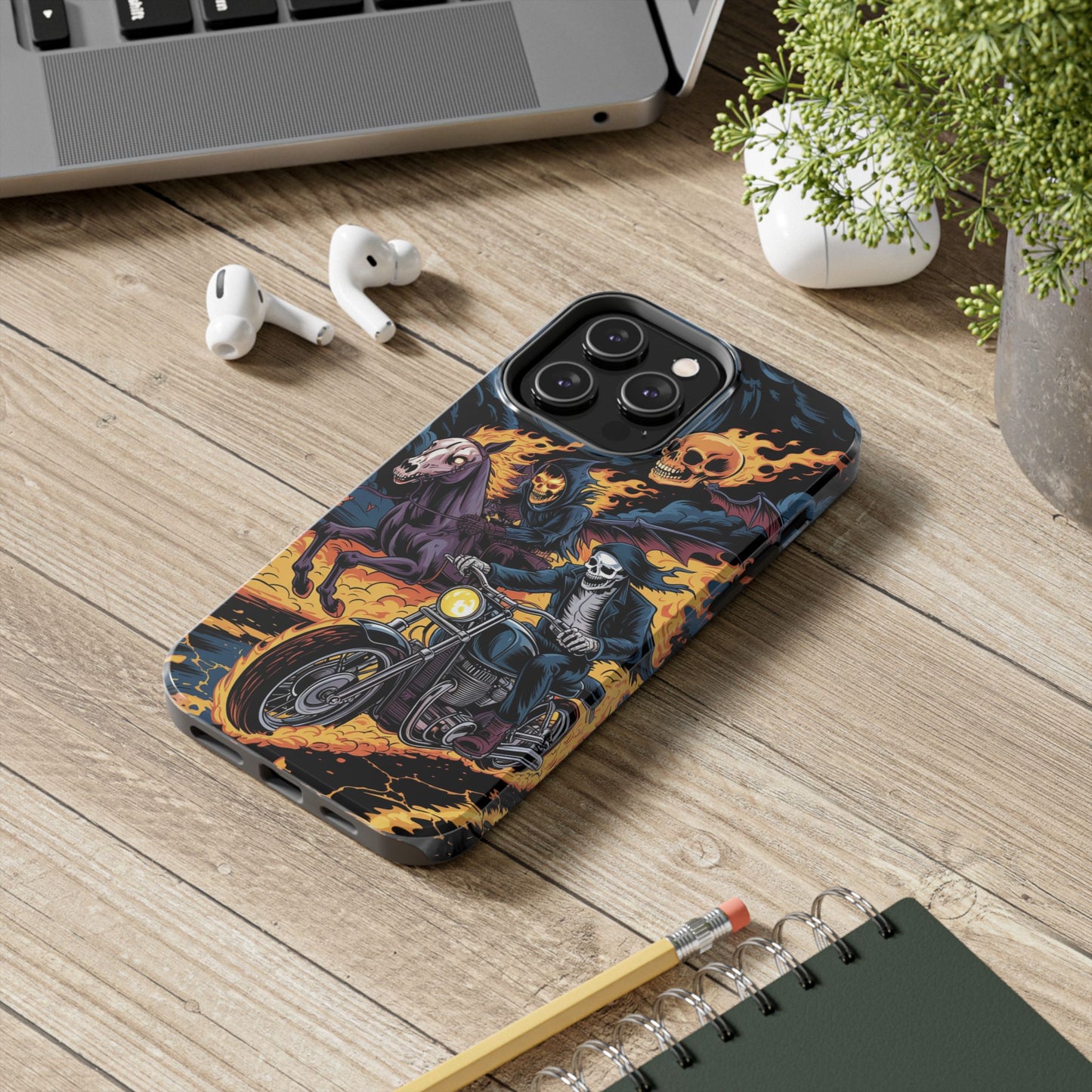 Ghost Riders Wireless Charging Support Tough Case