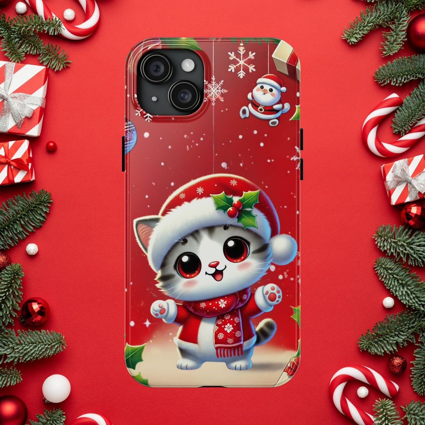 Purrfect Wishes Wireless Charging Support Tough Case