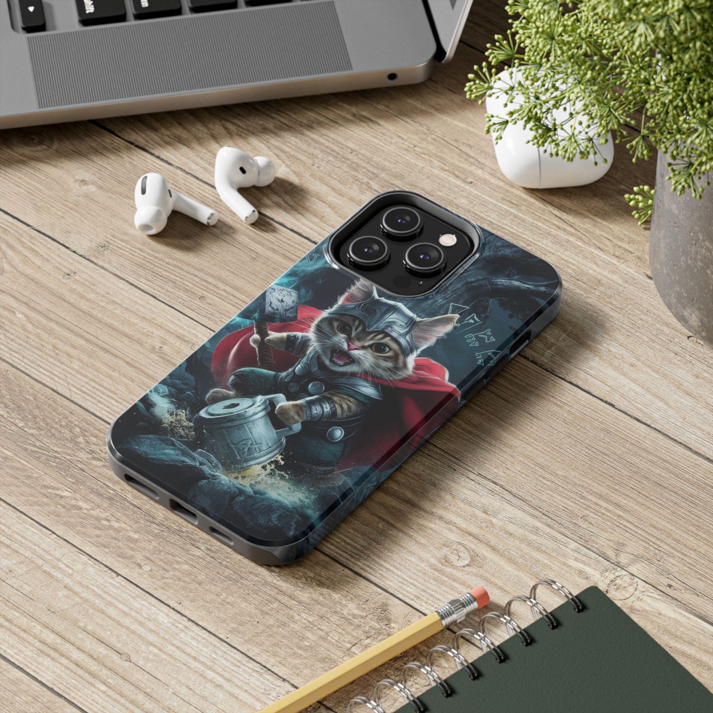Meow Mjolnir Wireless Charging Support Tough Case