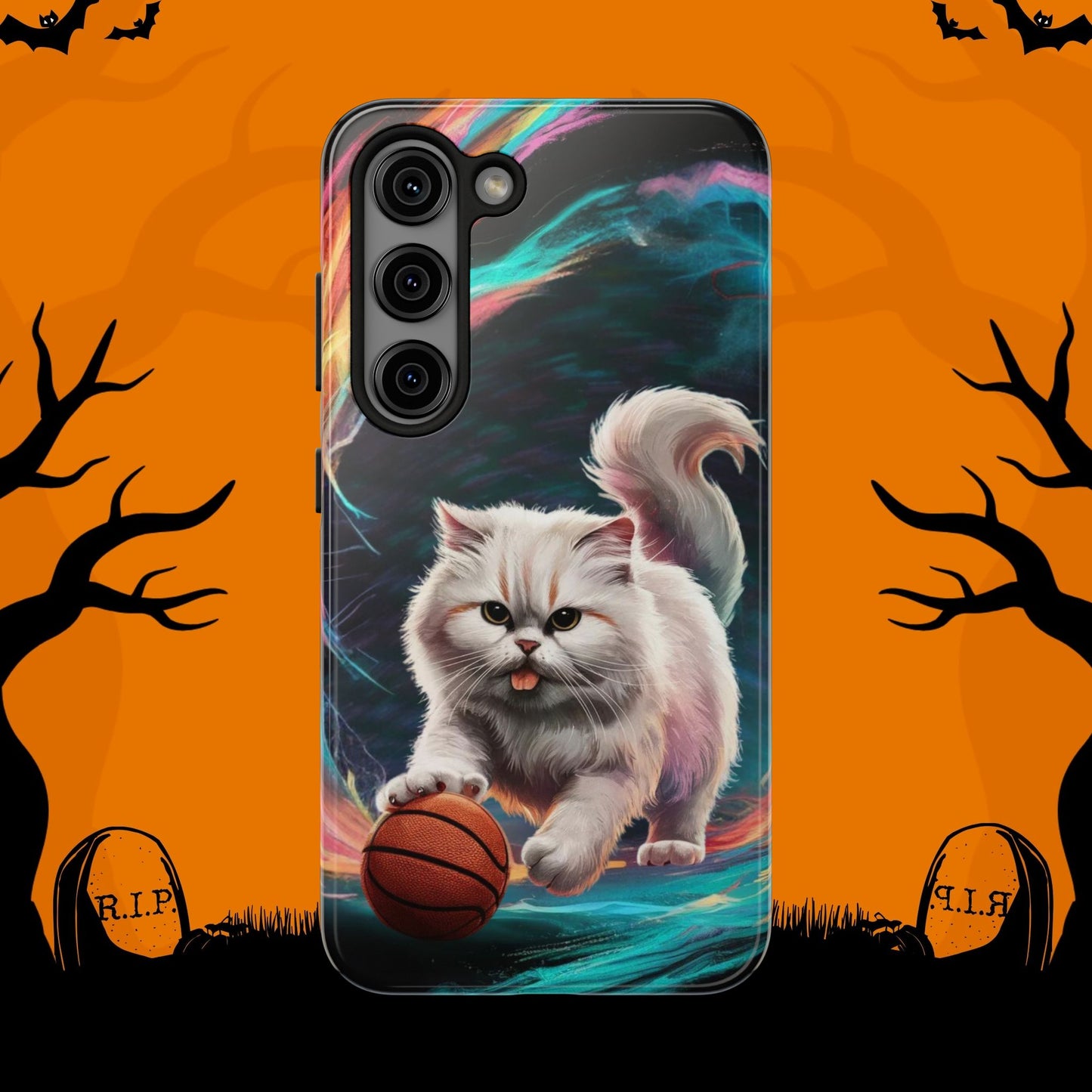 Meowble Dribble Wireless Charging Support Tough Case.