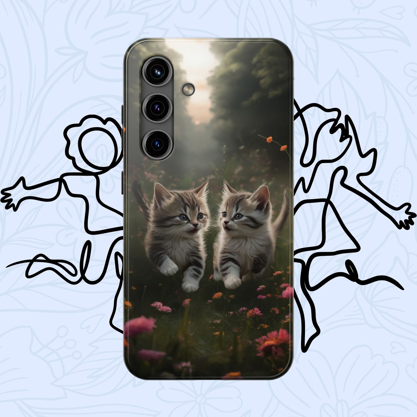 Furever Friends Wireless Charging Support Tough Case
