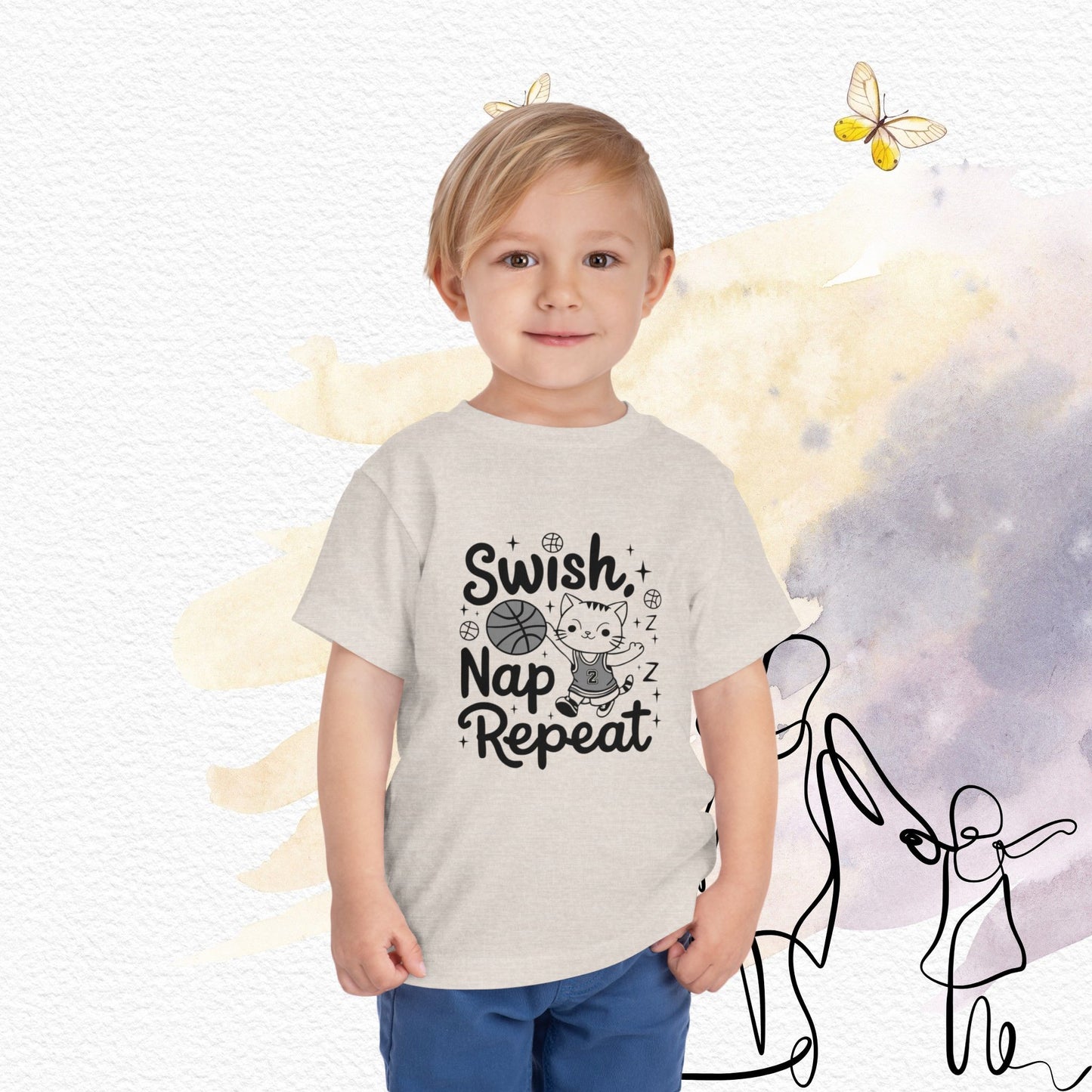 Swish Nap Repeat Toddler Cotton  T-Shirt