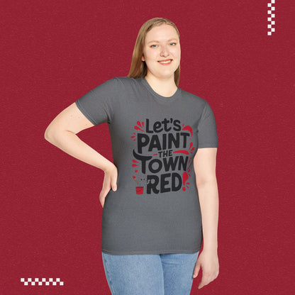 Let Paint Town Red Idiom Cotton T-Shirt