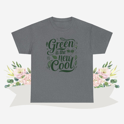 Green Is The New Cool Cotton Crew Neck Tshirt