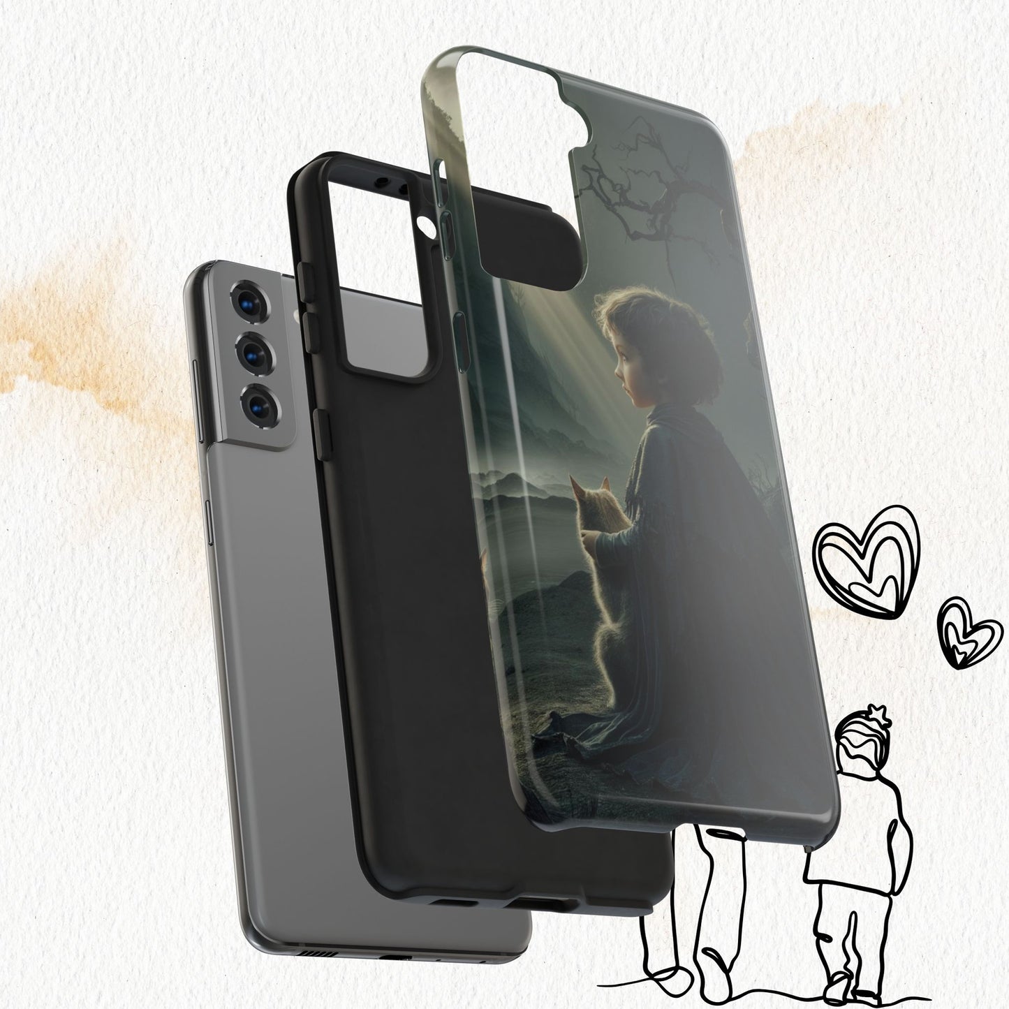 Meowtime Mate Wireless Charging Support Tough Case.