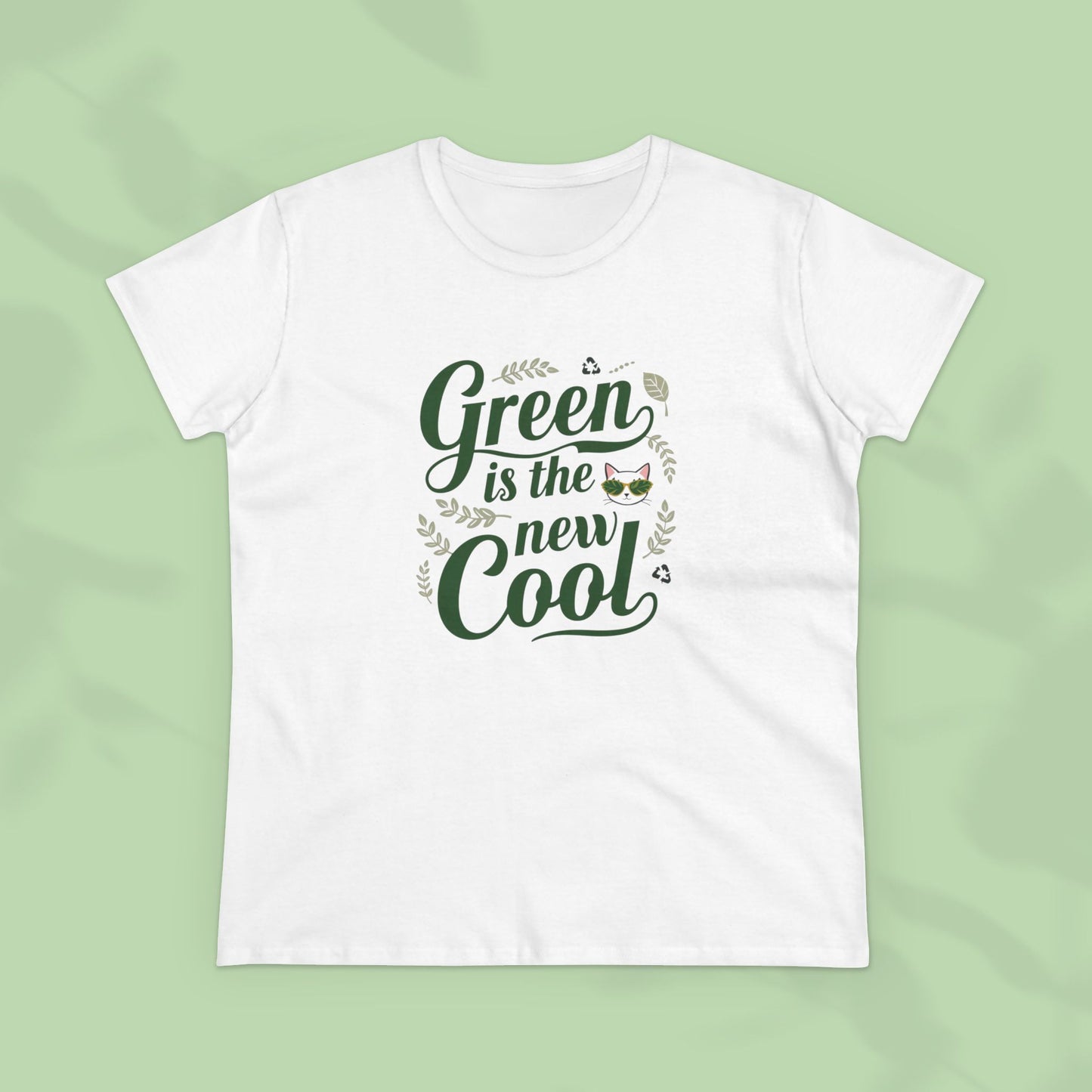 Green Is The New Cool Women Cotton Tees
