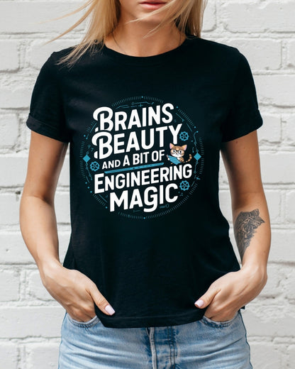 Brain Beauty & Bit of Engineering Magic Cotton Tee