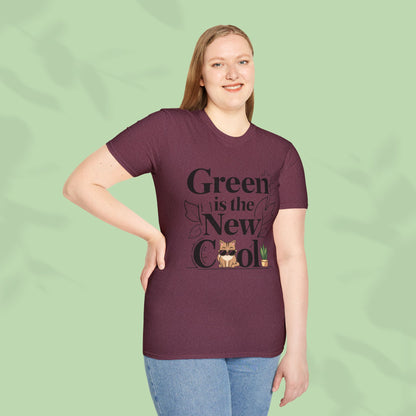 Green Is The New Cool Cotton T-Shirt