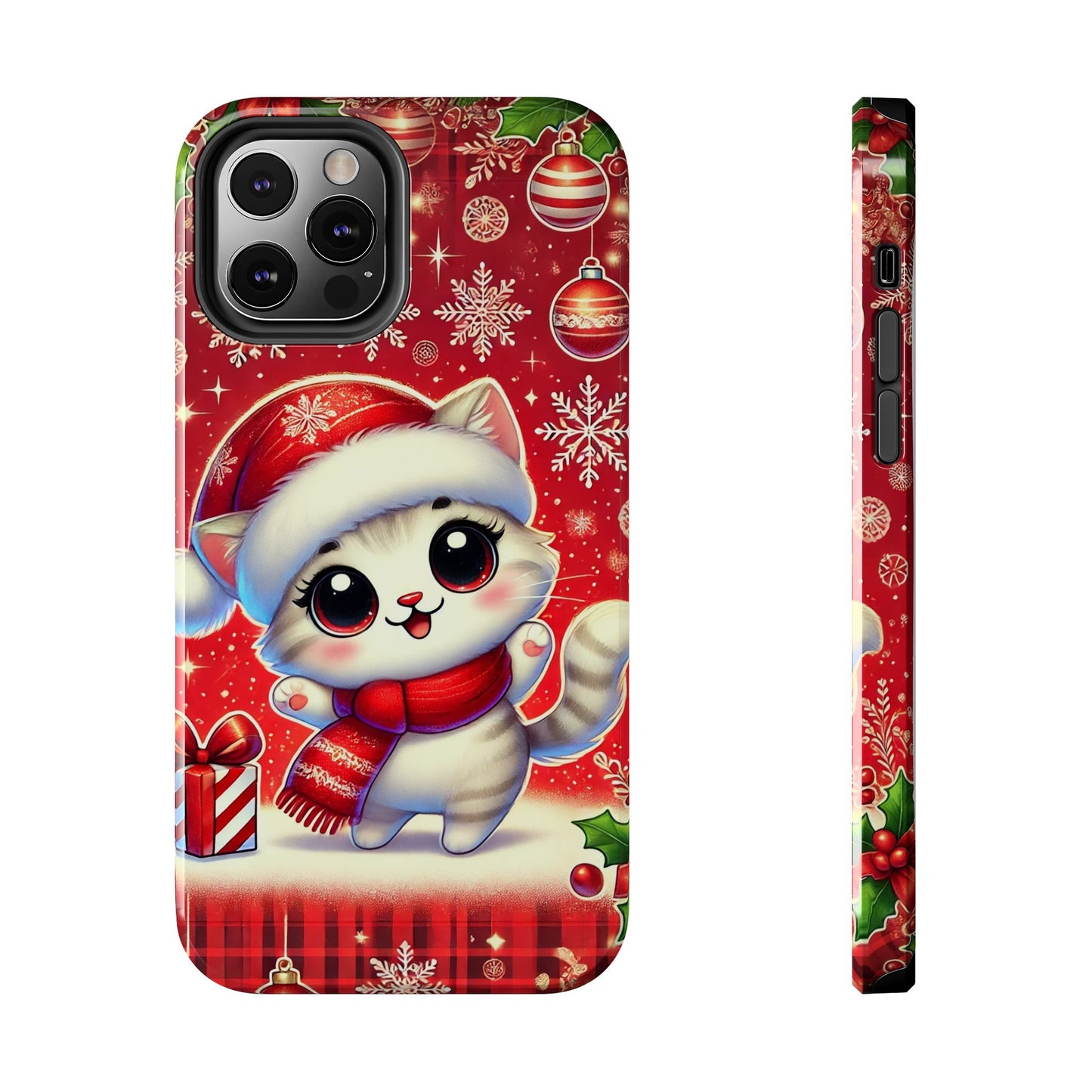 Merry Meows Wireless Charging Support Tough Case