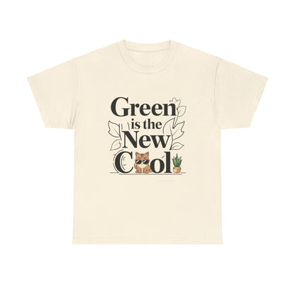 Green Is The New Cool Cotton T-Shirt
