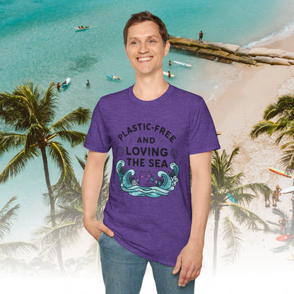 Plastic Free Ocean Cotton T-Shirt
