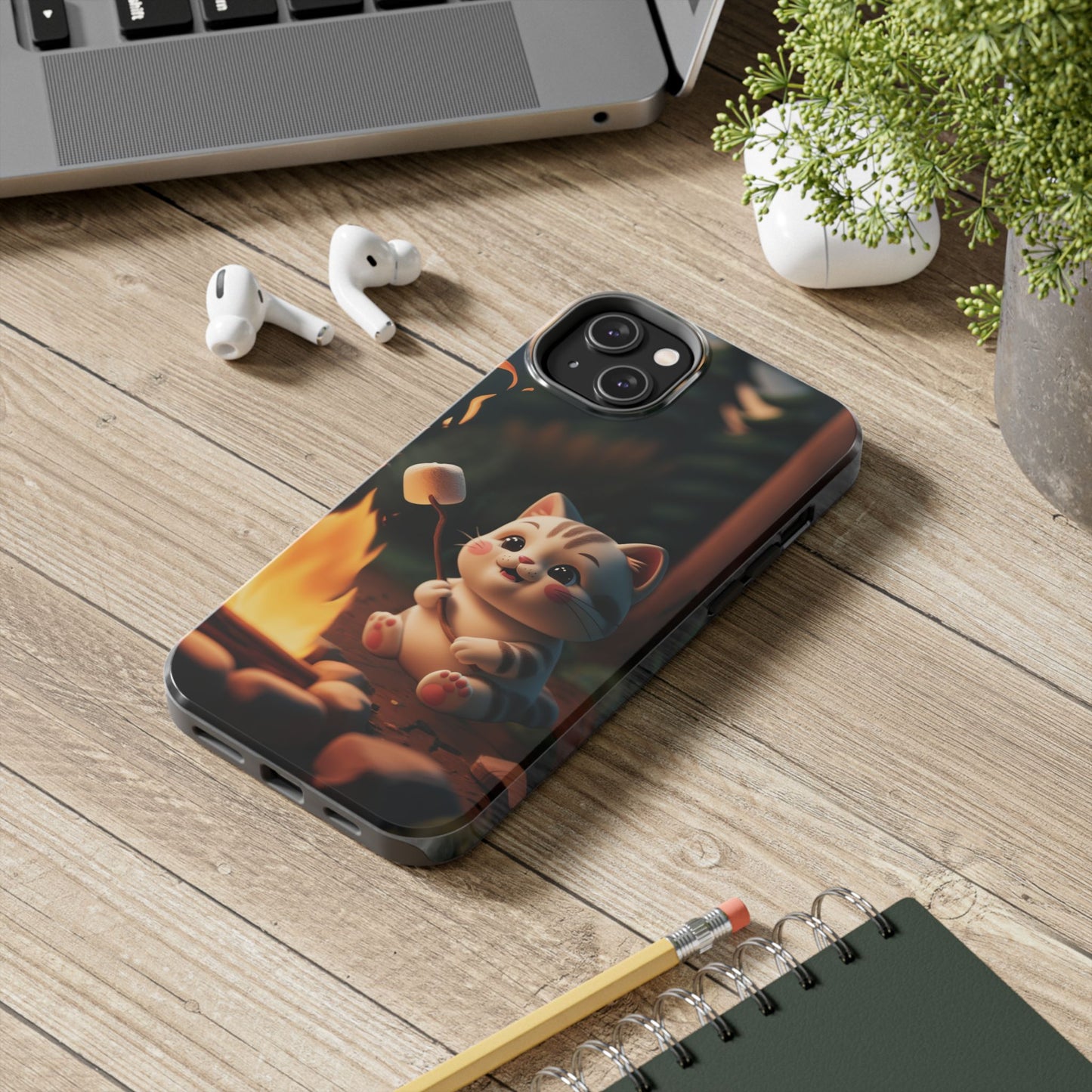 Meowstic Grip Wireless Charging Support Tough Case.