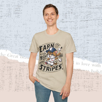 Earn Your Stripe Cotton Men Tee
