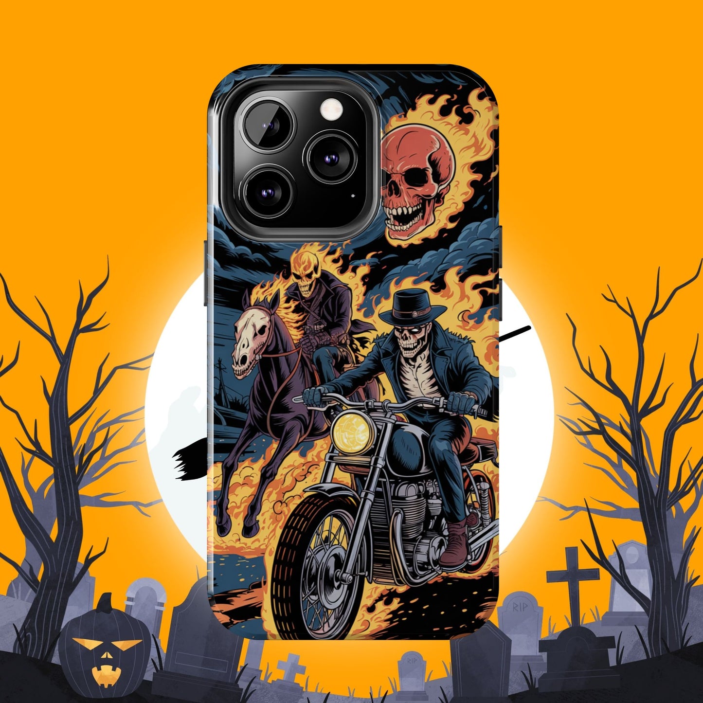 Ghost Rider Wireless Charging Support Tough Case