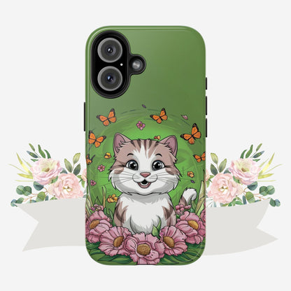 Green Mewsic Wireless Charging Support Tough Case