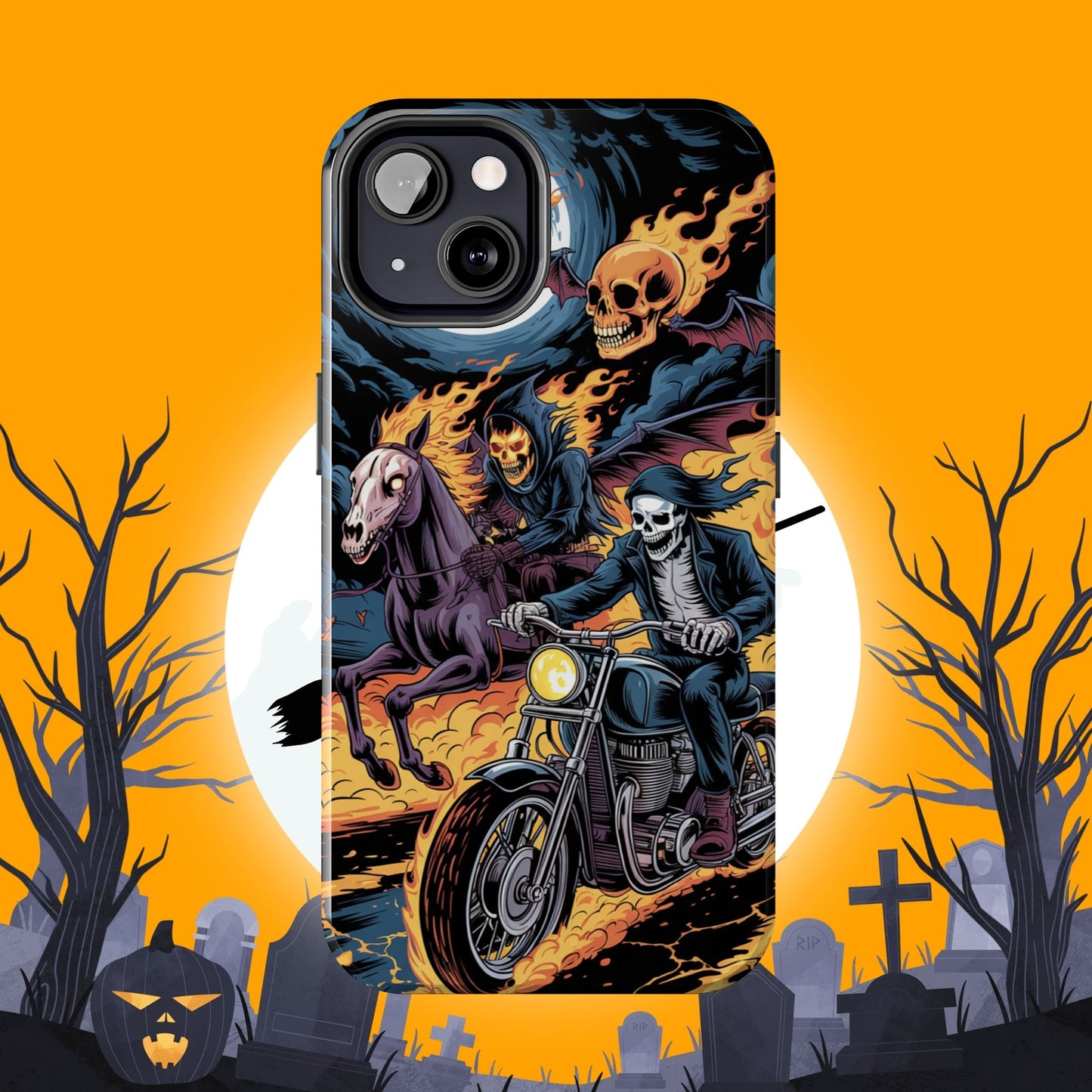 Ghost Riders Wireless Charging Support Tough Case