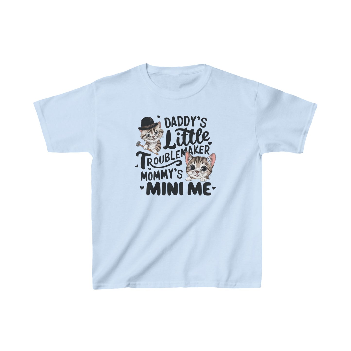 Daddy Little Troublemaker Kid Cotton Tshirts