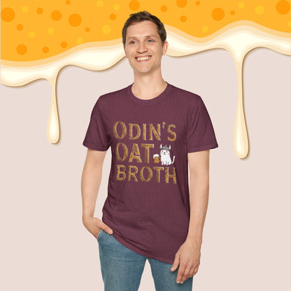 Odin Oat Broth Cotton Crew Neck Men Tshirt
