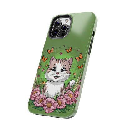 Green Mewsic Wireless Charging Support Tough Case