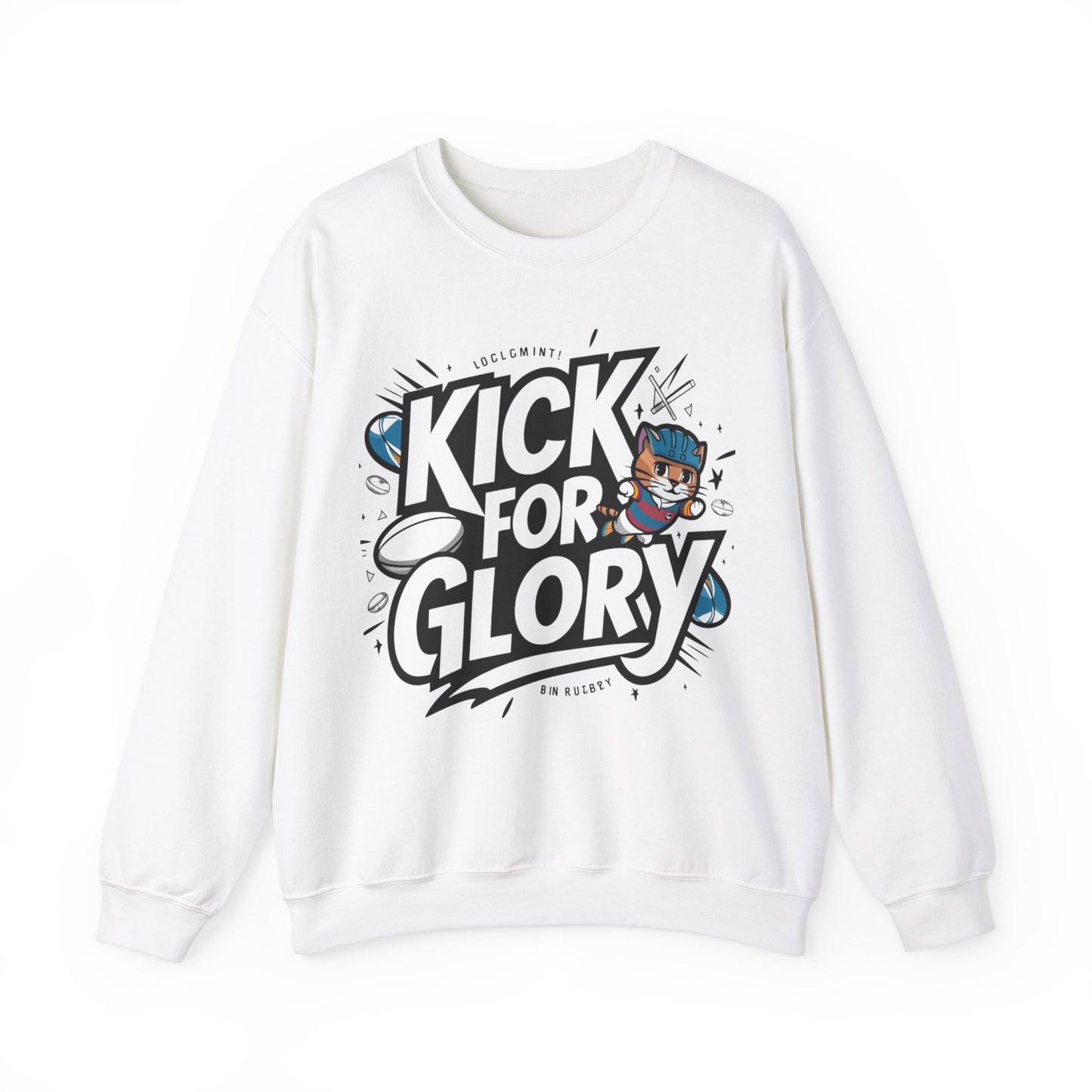 Kick For Glory Heavy Unisex Cotton Crewneck Sweatshirt