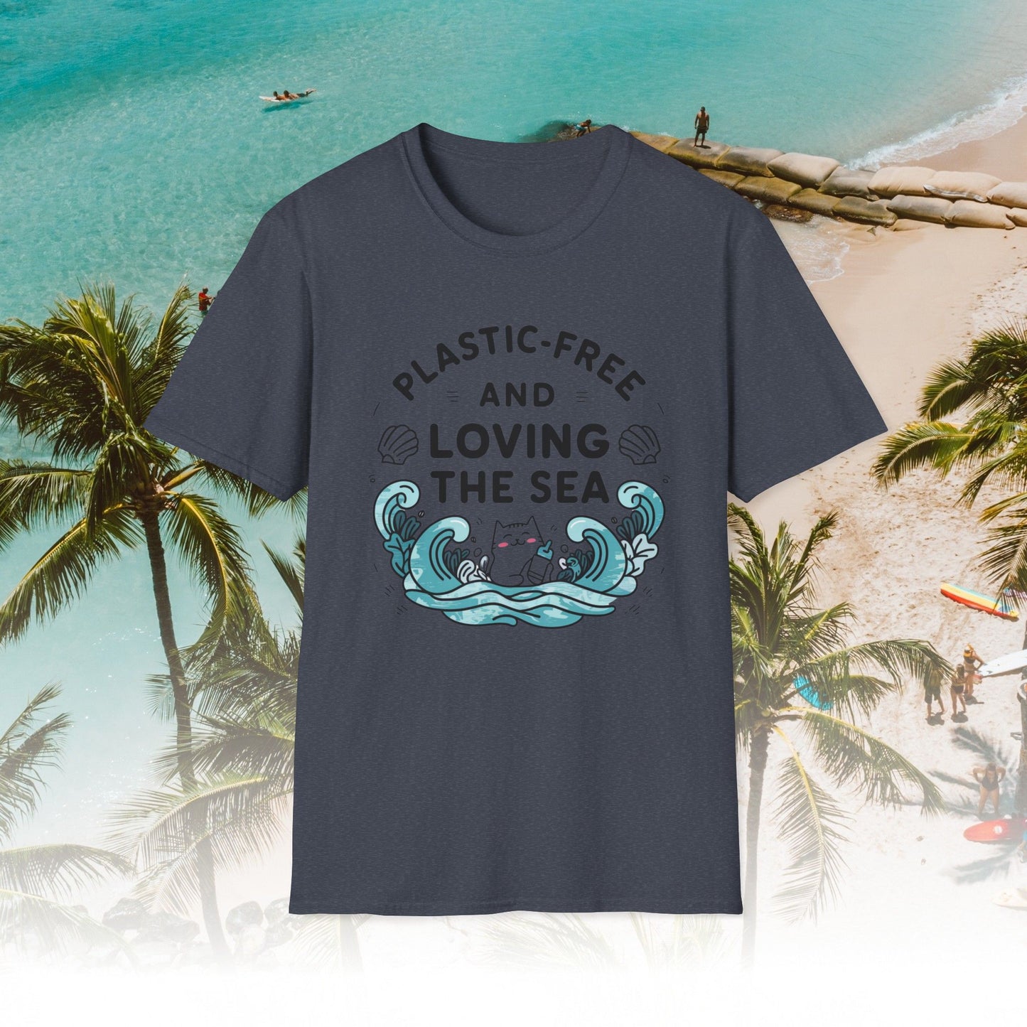 Plastic Free Ocean Cotton T-Shirt
