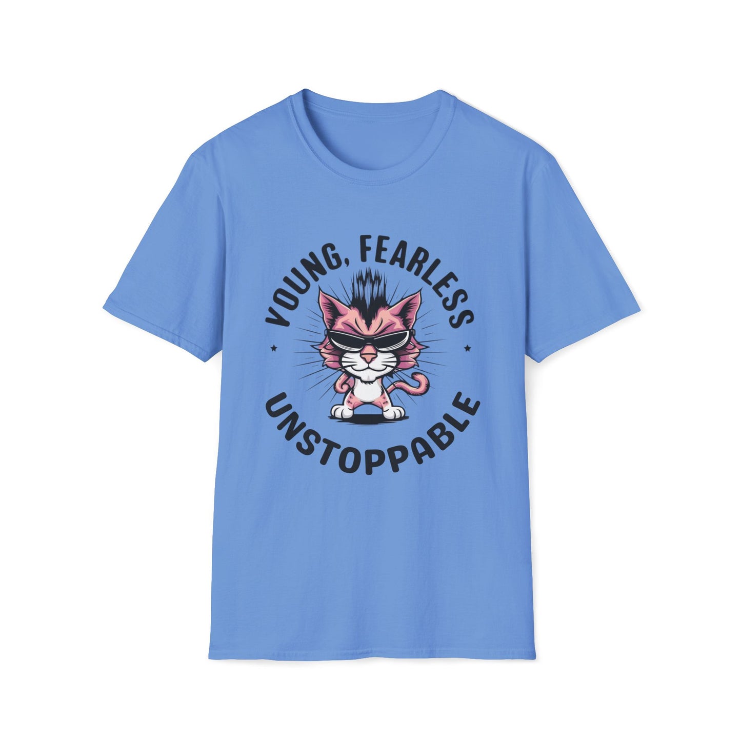Young Fearless Unstoppable Cotton Men Tee