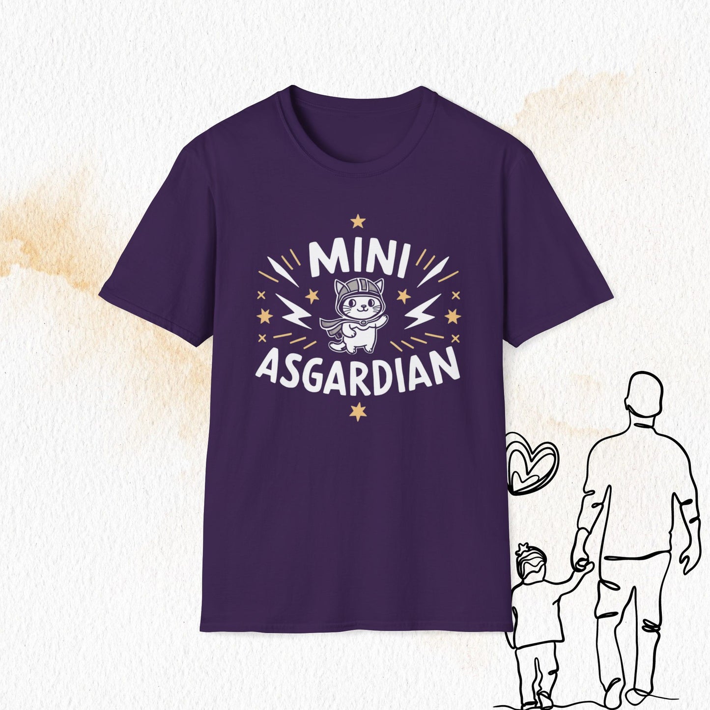 Mini Asgardian Cotton Crew Neck Men Tshirt