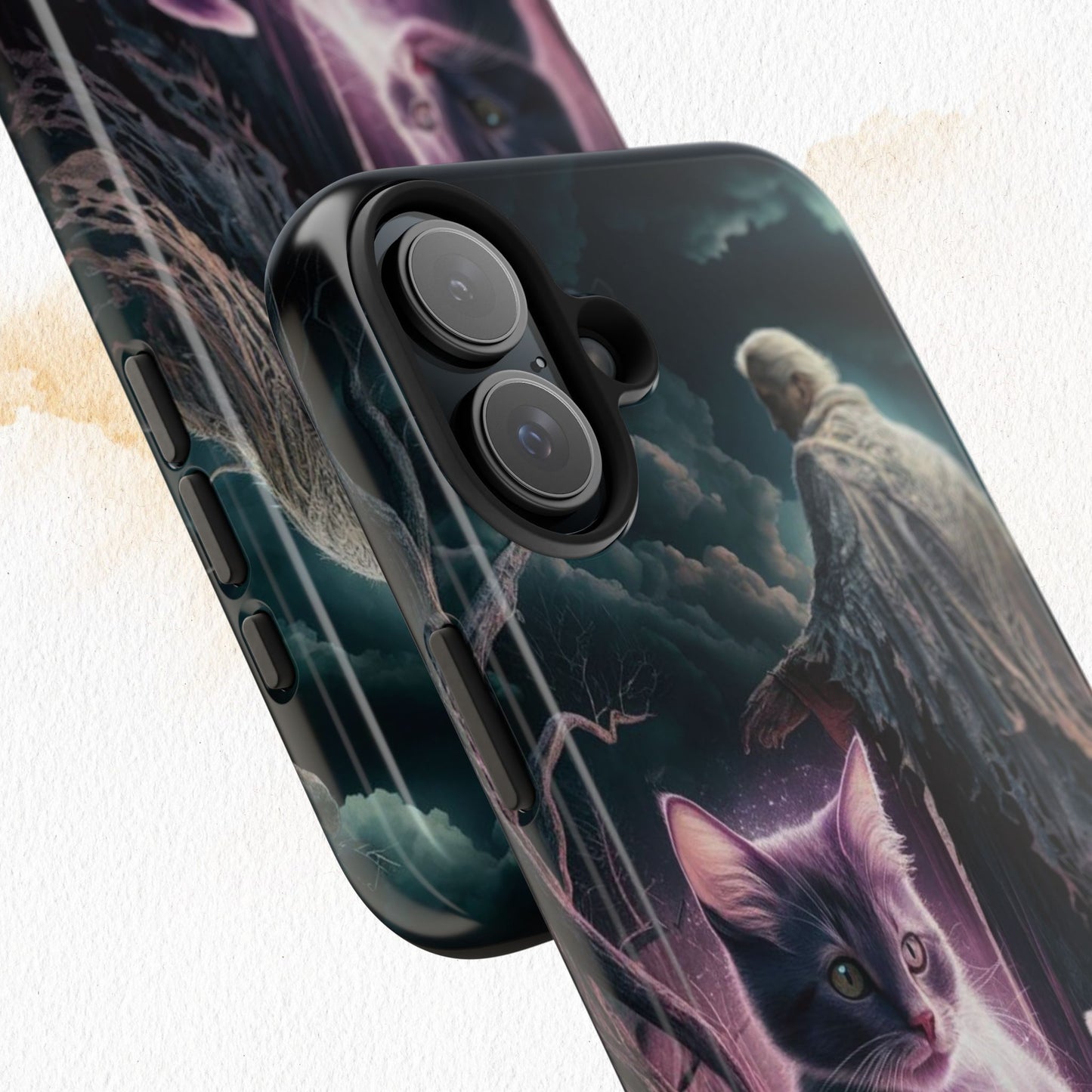 Meowmoirs Wireless Charging Support Tough Case
