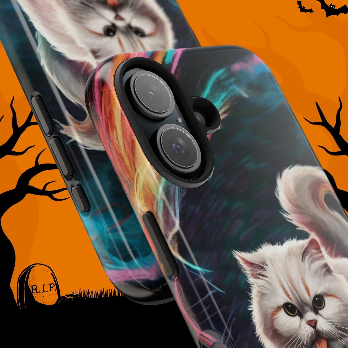 Meowble Dribble Wireless Charging Support Tough Case.