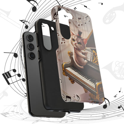 Meowsic Shield Wireless Charging Support Tough Case