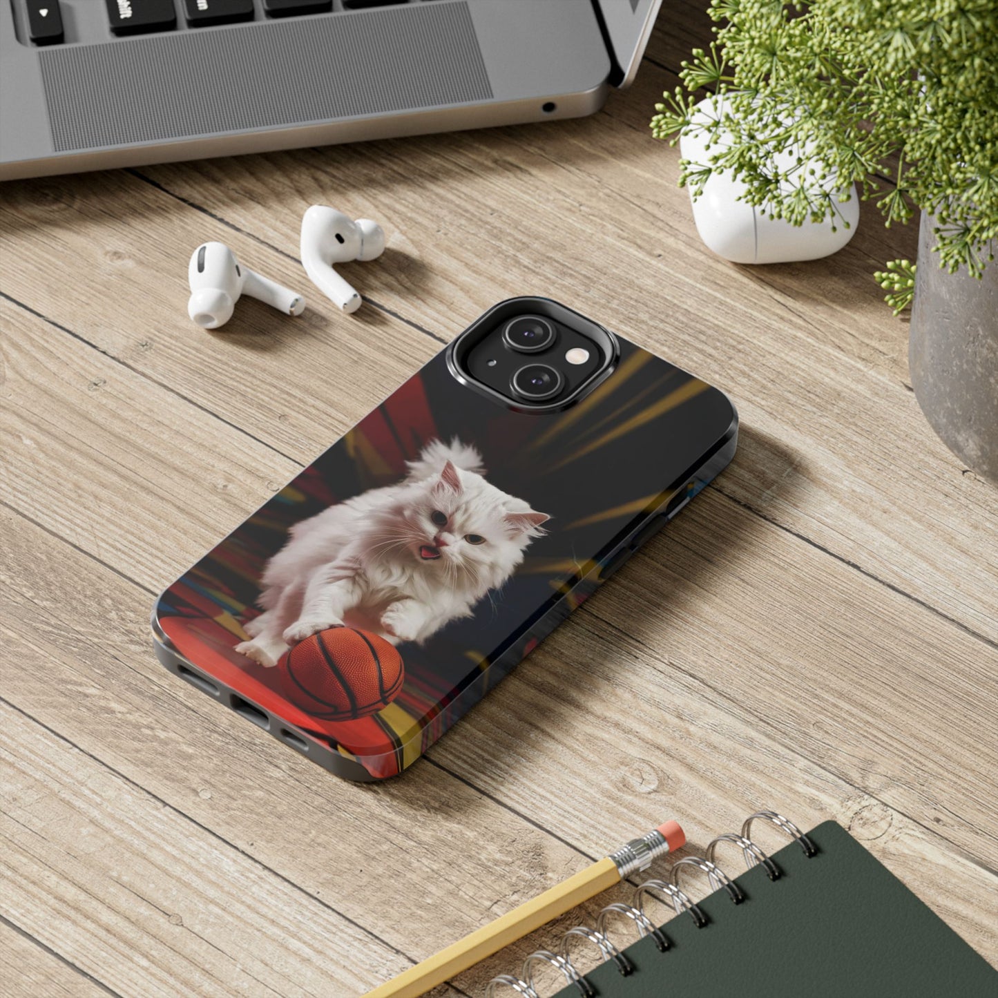 Alley-Oop Meow Wireless Charging Support Tough Case.
