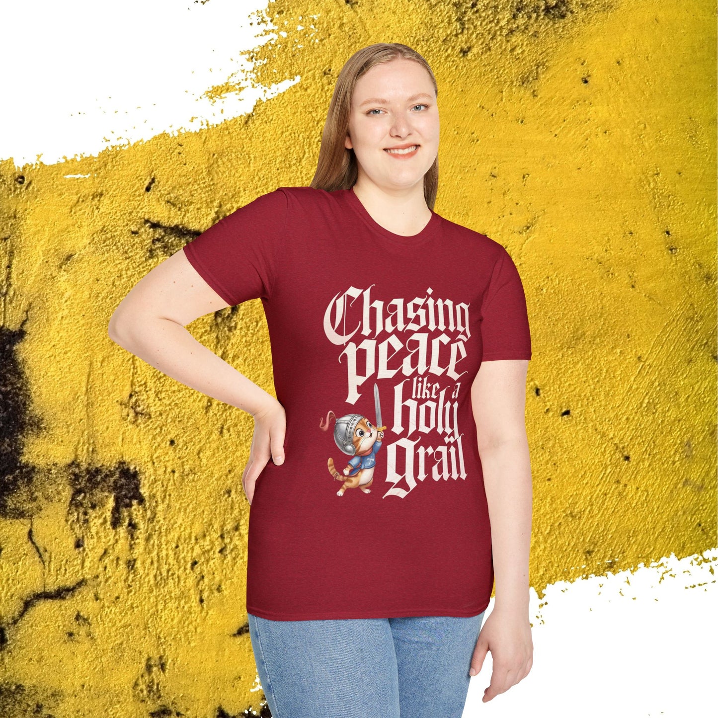 Chasing Peace Like Holy Grail Cotton Tee