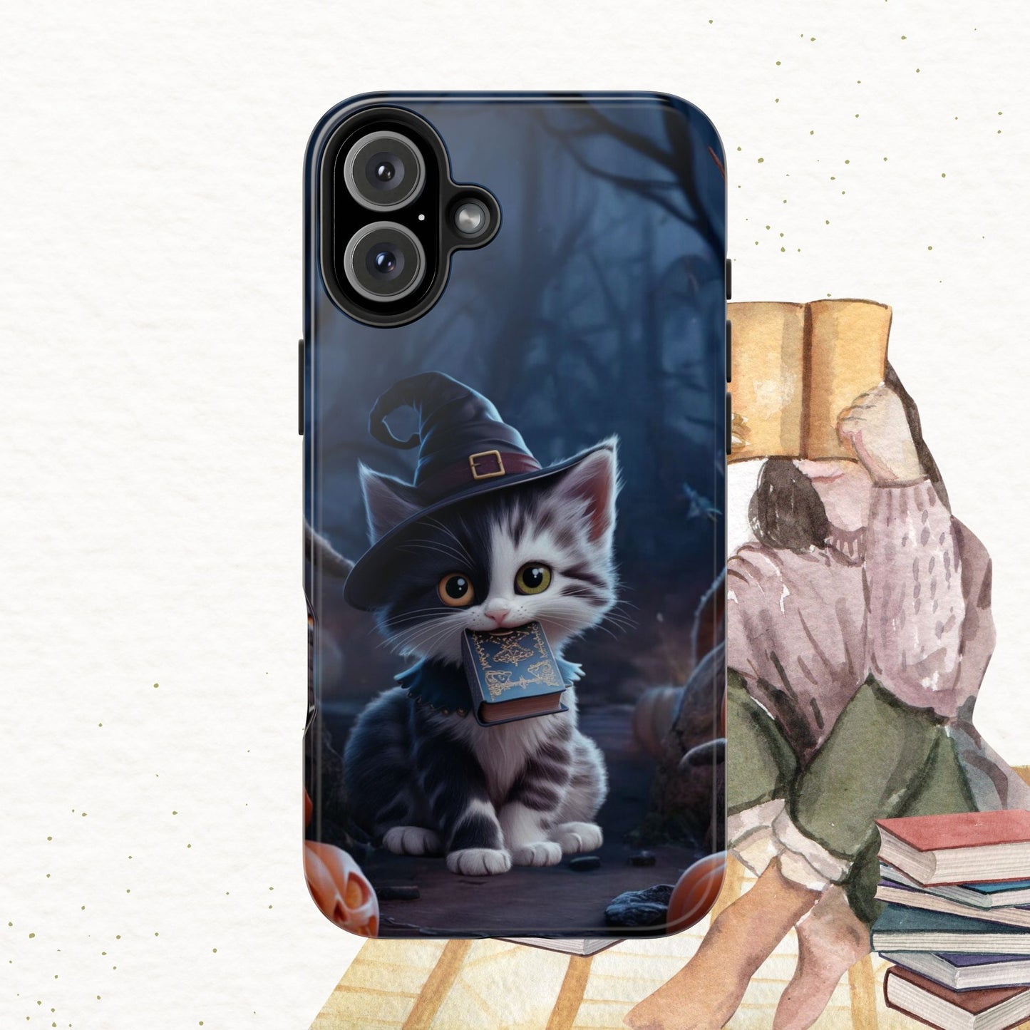 Chrono Catnap Wireless Charging Support Tough Case