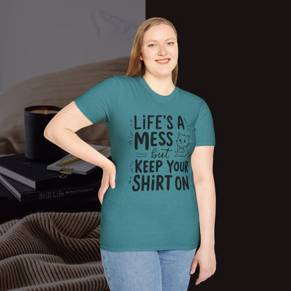 Life Messy Cotton T-Shirt