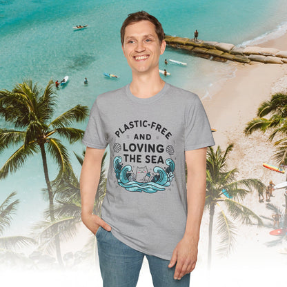 Plastic Free Ocean Cotton T-Shirt