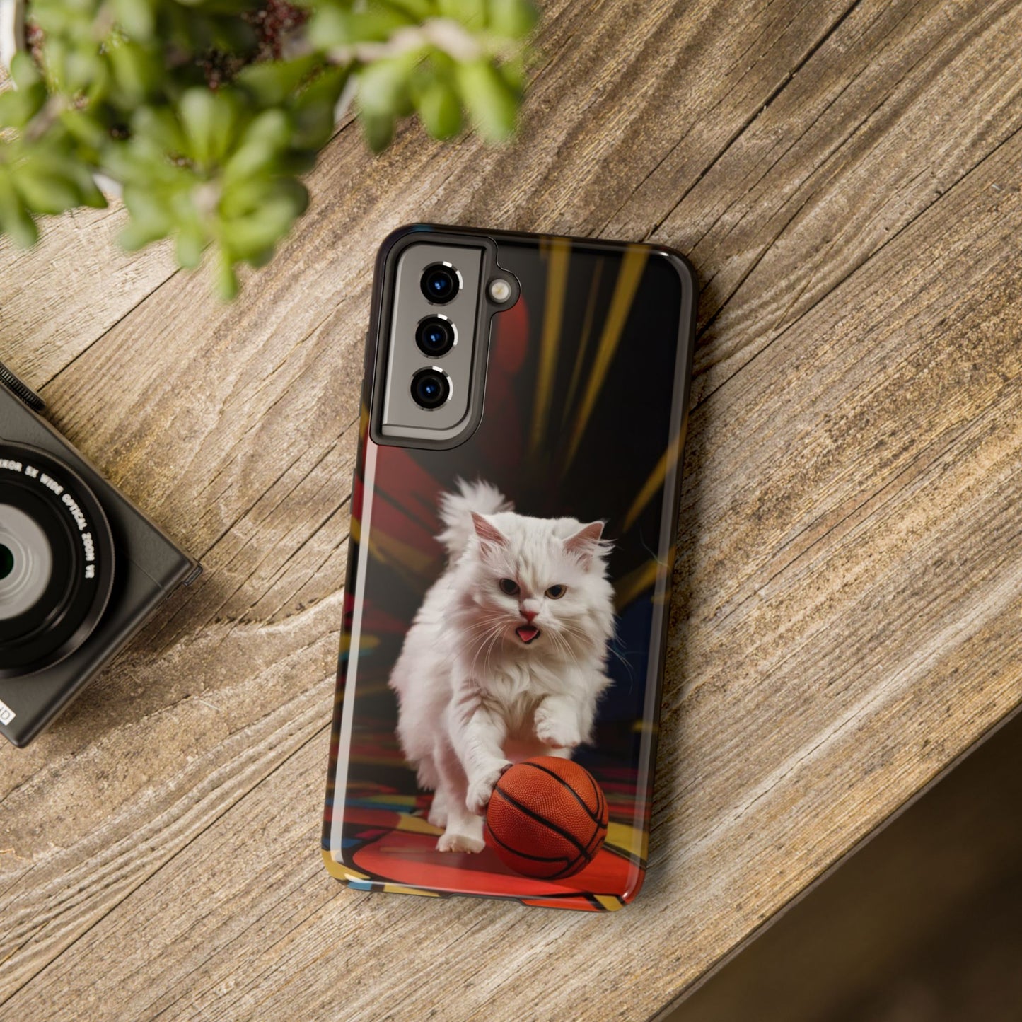 Alley-Oop Meow Wireless Charging Support Tough Case.