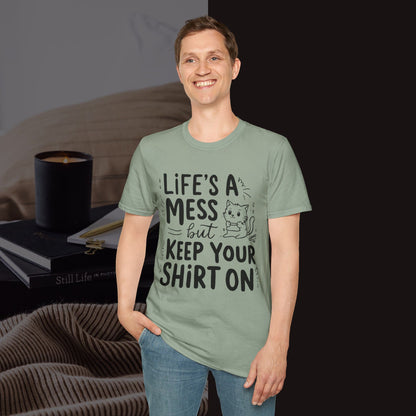 Life Messy Cotton T-Shirt