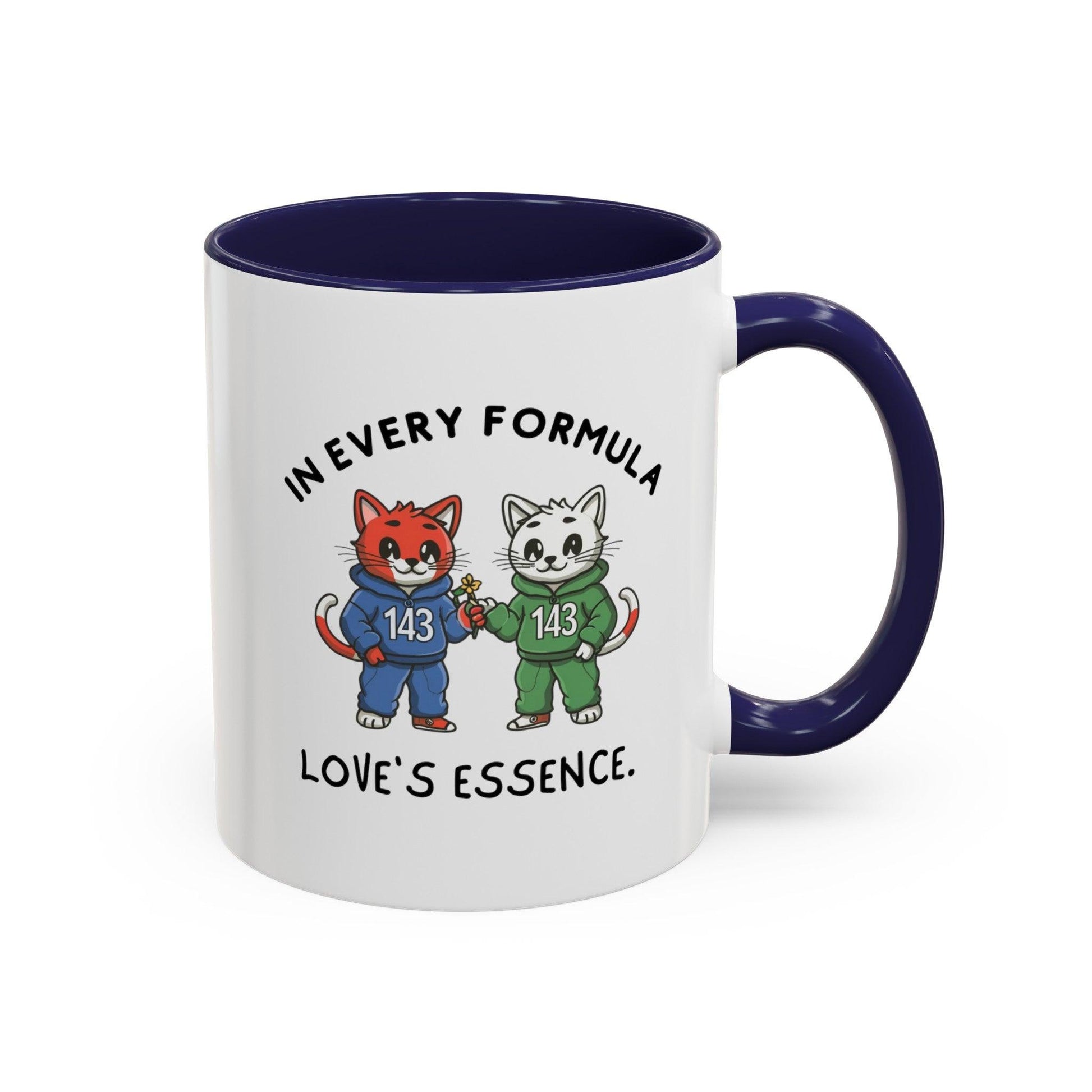 Billien Pawsitive Love Printify 11 oz 11oz accent mug Coffee Mugs Holiday Picks Home & Living Kitchen Mugs Spring Essentials two tone White base