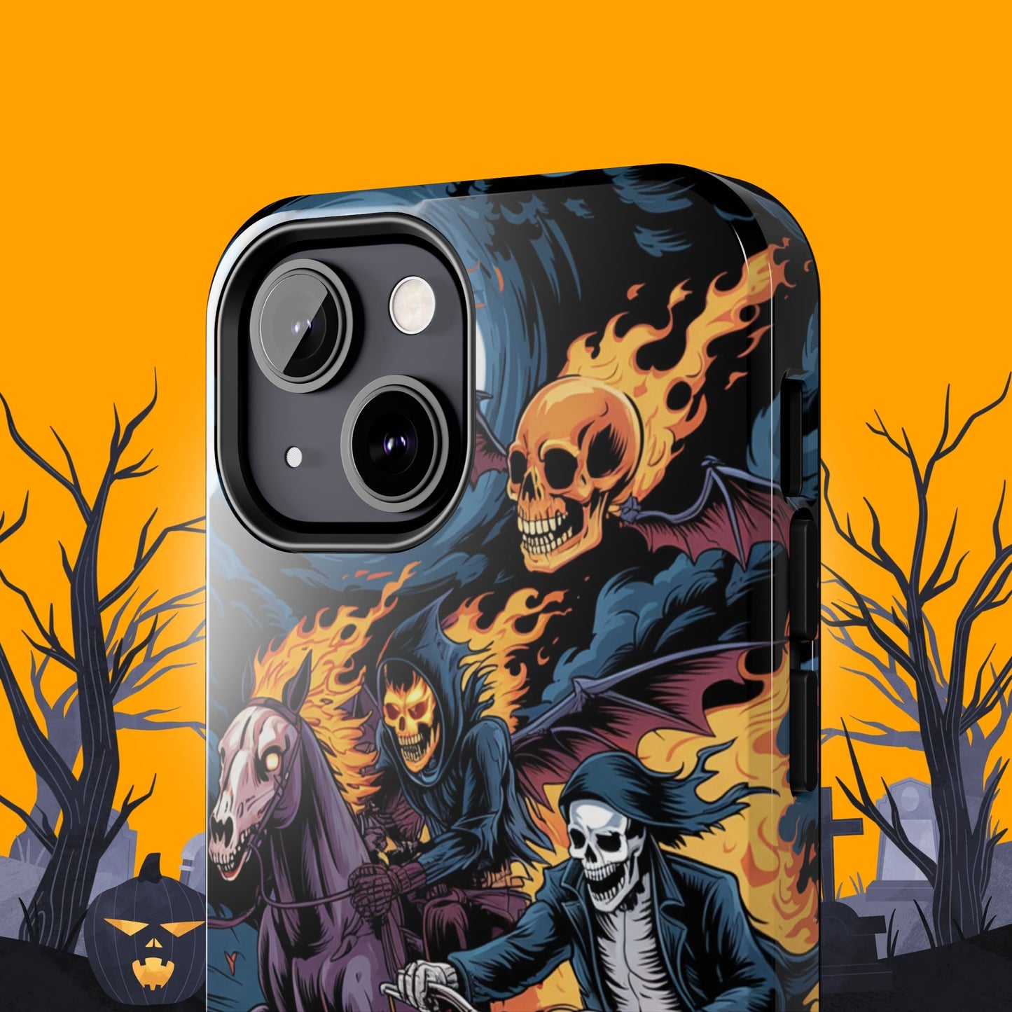 Ghost Riders Wireless Charging Support Tough Case