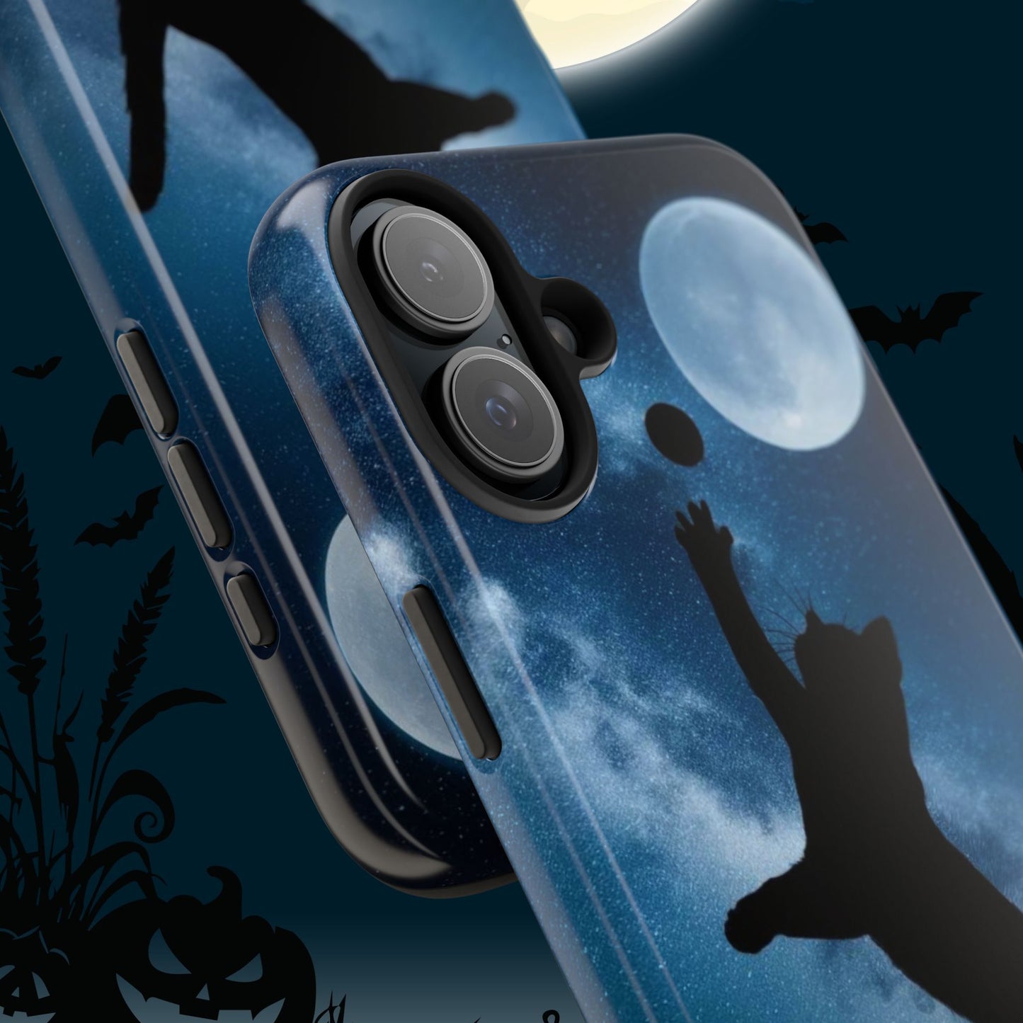 Cattastic Courtside Wireless Charging Support Tough Case.